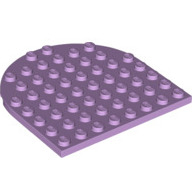 Lego deska, destička 8x8 půlkulatá, levandulová (6273856)